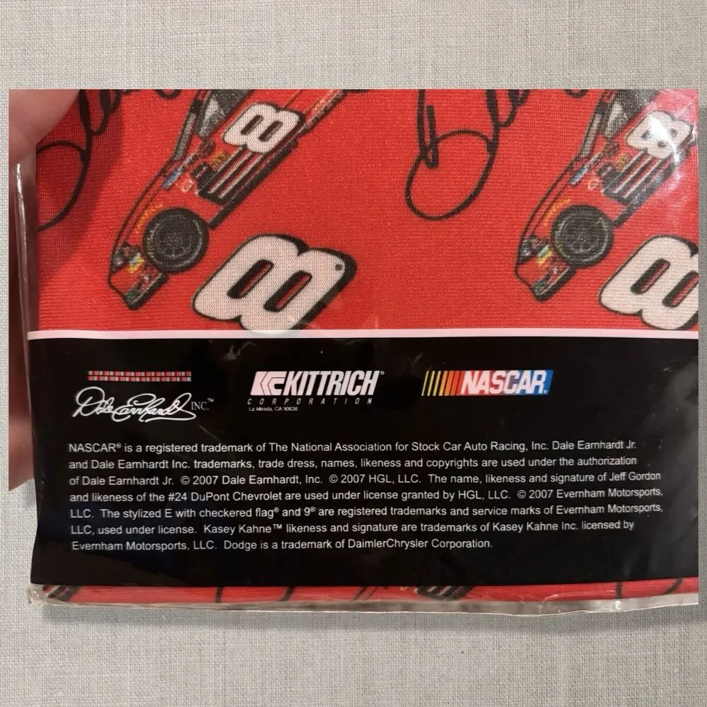 Vintage NASCAR Dale Earnhardt Jr #8 Stretch Book Cover Red 2007 New Sealed NOS